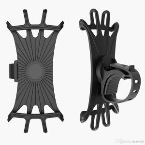 Soporte para teléfono de bicicleta, soporte universal de silicona para teléfono inteligente, soporte para motocicleta, soporte para teléfono móvil