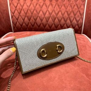 Designer di lusso portafogli donna borse borse in pelle hasp totes tracolla moda pochette Lettera donna Catene borsa a portafoglio Nappa Filo Cross Body Messenger