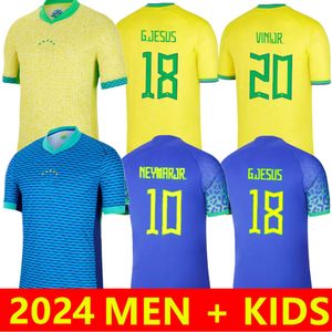 2024 Camiseta de futbol PAQUETA COUTINHO Brésil maillot de football HOMMES ENFANTS 24 25 maillots du Brésil MARQUINHOS VINI JR ANTONY SILVA DANI ALVES maillot de football