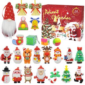 2022 árbol de Navidad colgante juguetes para niños 24 calendario de cuenta regresiva caja ciega juego de juguetes