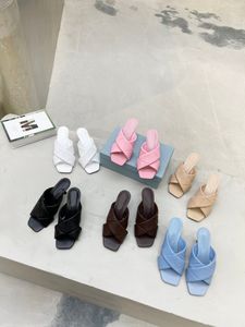 2022 sandale design Ophidia mode luxe femmes tongs Marmont cuir véritable femmes diapositives de haute qualité avec double métal à talons hauts