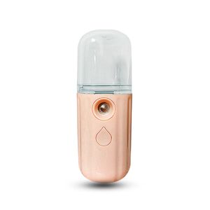 2022 Vaporizadores faciales 30ml Nano Mist Sprayer Novedad Iluminación Portable Mini Handheld Summer Hidratante Facial Face Steamer Humidificador Cool-Mist Spray Beauty Skin