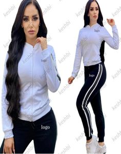 2022 Fashion Women Sportwear Suits Jogging Suits Ladies Stand Collar Sweet Sweatsuits11901053967713