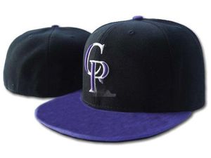 2022 Hot Rockies CR carta Gorras de béisbol Casquettes chapeus para hombres mujeres deportes hip hop moda huesos Sombreros ajustados H16