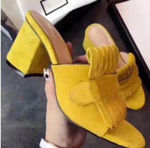 2022 vente chaude femmes talon épais sandales chaussures bureau dame décontracté fond épais sandales vert talons courts filles mode chaussures noires # 15