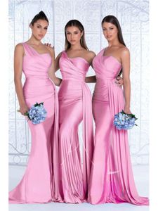 2022 en stock Vestidos de dama de honor de bodas sexy Vestido formal sin respaldo Vestido de la cintura Mermaida Longitud de la sirena