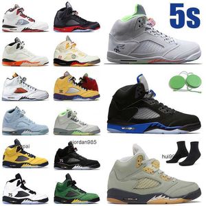 2022 Hommes Femmes 5 5s Chaussures de basket-ball de qualité supérieure Jumpman Easter Hare Heltem Oregon Ducks What The Trophy Room Metallic Jade Horizon JORDAM