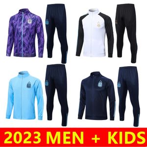 2023 Équipe nationale LAUTARO Argentine Survêtements de football MARADONA ENZO DYBALA DE PAUL DI MARIA 22/23 Veste à manches longues Full zip Soccer Wear