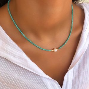 2022 nuevo collar de gargantilla de perlas naturales de 18KGF, collar de perlas de agua dulce naturales con abalorio de perlas blancas