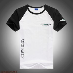 2023 Nuevos F1 Cars Fórmula Uno Camisetas de manga corta Verano Aston Martin Hombres O-cuello Bloque de color Cuello redondo Raglan Patchwork Casual Camiseta deportiva Top