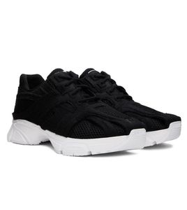 2022 Nueva moda Casual-Elegante Hombres Zapatillas de deporte Zapatos Malla Tela de respiración Suela de goma Entrenadores Negro Blanco Monopatín Caminar Descuento Calzado EU38-46