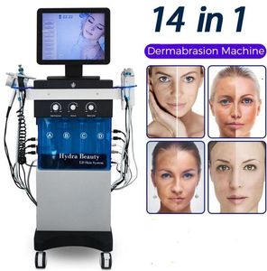 2022 nouvelle machine faciale Hydra Dermabrasion peelig nettoyage de la peau traitement du visage ultrasons RF microdermabrasion pistolet à oxygène
