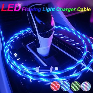 Câble de charge lumineux à LED pour iPhone / Samsung / Android / téléphone portable