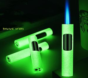 2022 Nouvelle torche Lumineuse Lumier Jet Jet Afficher le vent Cigarette Cigar Cigar Gas Bright Pen Spray Pun Butane REFILL GADGETS METAL PLUS LIGHTS GIFD4613736