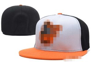 2022 La más nueva moda de llegada Orioles Gorras de béisbol Hip-Hop gorras huesos Deporte para hombres Mujeres Sombreros ajustados planos H6