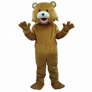 2022 usine professionnelle chaude ours brun adultes mascottes mascotte Costume déguisement