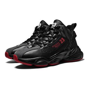 2022 Chaussures de basketball de haute qualité de la marque SANCHAO NOIR ROUGE antidérapante antidérapante résistant à l'usure Sports Hommes polyvalents Hommes avec encadré