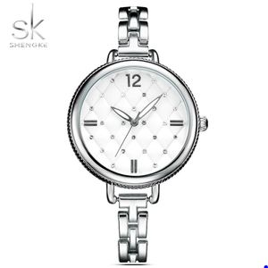 2022 Shengke Brand Femmes Watch Ladies Quartz regarde Lady Wristwatch Feminino Mujer Crystal F1
