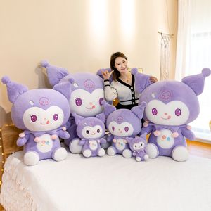 Animaux en peluche de couleur violette de 30cm, jouets en peluche de dessin animé, jolies poupées kuromi, vente en gros, 2022
