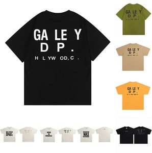 2024 camisetas para hombres Gallrey Tee Depts Camisetas Diseñador de algodón Depthirt Tops Camisa casual Polos ropa de moda