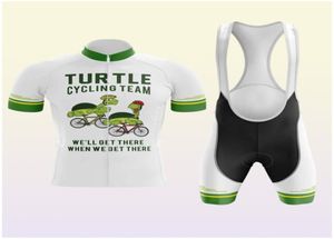 2022 Turtle White Cycling Jersey Set Summer Mountain Bike Vlothing Pro Bicycle Jersey Sportswear Suit Maillot Ropa Ciclismo6864205