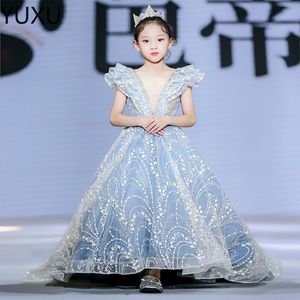 2022 Vintage Princess Flower Girls Lace Offre Special Ocn pour les mariages pour enfants Robes de communion Robes de communion