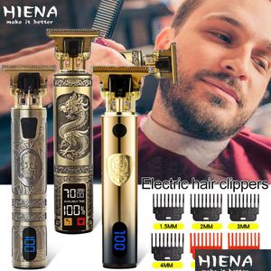 2022 Vintage T9 Hair Trimmer Hine Cortador inalámbrico Acabado Hines Barba Clipper para hombres Afeitadora eléctrica USB Razor Man También mascotas Hom Dhfuy