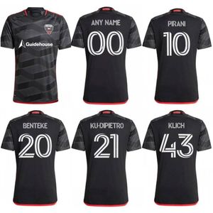 2024 Washington DC United Soccer Jersey #9 Kamara Pirani Mens Benteke Ku-Dipietro Klich Camisa