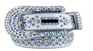 2022 Cinturón de diamantes de imitación de Simon con diamantes de imitación bling para hombres Cinturones de diseñador de mujeres como regalo de Navidad de Navidad 23348640031