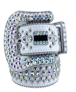 2022Simon cinturón de diamantes de imitación con diamantes de imitación ostentosos para hombres y mujeres cinturones de diseñador como regalo de cumpleaños y Navidad 23349062587