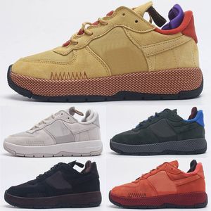 2023 1 Wild Low Chaussures de course 1S Blé Or Noir Velours Marron Robuste Orange Phantom Terre Profond Royal Bleu Hommes Femmes Sports Baskets Basses 36-45