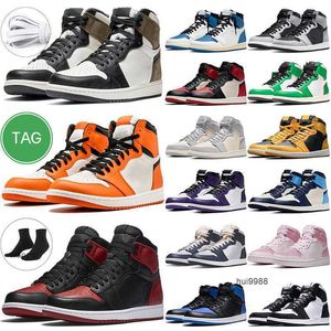 2023 1S Nouveaux hommes Femmes High OG Chaussures de basket-ball Bred Bred Toe Heritage Hommage à la maison Jumpman1 Mens Sports Good Trainer Baskets Jordam Jerdon