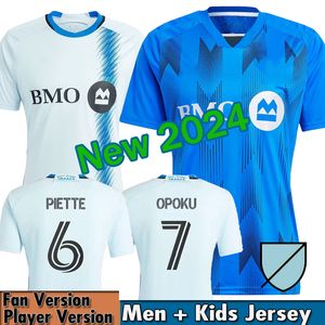 2023 2024 CF Montreal Maillot Jerseys de fútbol Kit para niños Hombre 23/24 Camiseta de fútbol Inicio Azul claro Royal Away Uniforme masculino WANYAMA PIETTE MILJEV DUKE BRAULT-GUILLARD BINKS