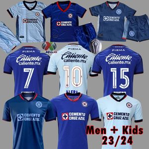 2023 2024 Cruz Azul Soccer Jerseys 23 24 CDSyC Mexique Ligue VIEIRA LIRA RODRIGUEZ ESCOBAR ANTUNA Troisième chemises de football LIGA MX Homme Femmes Enfants Kit Uniformes