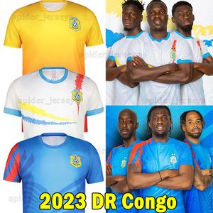 23 24 Camisetas de fútbol del equipo nacional de fútbol de la República Democrática del Congo 2023 2024 camisetas de fútbol Top BIFOUMA CHARPENTIER GANVOULA Hogar lejos Hombres Uniformes