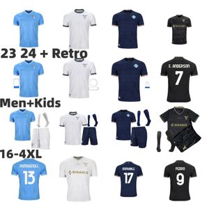 2023 2024 Lazio Camisetas de fútbol INMÓVILES 10º aniversario SERGEJ LUIS ALBERTO maillots de foot MARUSIC LAZZARI ZACCAGNI F. ANDERSON Local Visitante Tercera camiseta de fútbol para niños