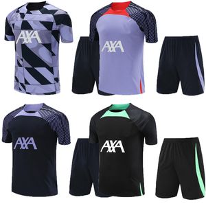 2023 2024 LVP Hommes Football Training Survêtement Soccer Suit Jerseys Polos Short à manches courtes Kit 23 24 Mens Vest Polo Jersey Set Jogging Survêtements