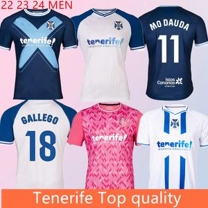 2023 2024 Nuevo estilo Tenerife camiseta de fútbol 23 24 RUBEN BORJA GARCES MO DAUDA MICHAEL SHASHOUA EDAD MELLOT ENRIC GALLEGO Camisetas de fútbol local visitante Kit de camiseta de fútbol