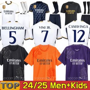 2023 2024 Jerseys de football du Real Madrid Bellingham Vini Jr Y-3 Fans Player Version Camavinga Tchouameni Valverde asensio Modric 23 24 Football Shirt Men Kids Kits