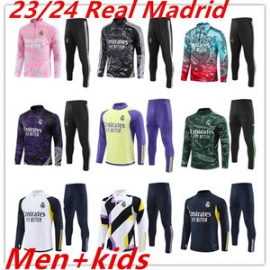 2023 2024 Survêtement d'entraînement du Real Madrid VINI JR BELLINGHAM 23 24 kits de football pour hommes et enfants Survêtement de football Chandal futbol survetement