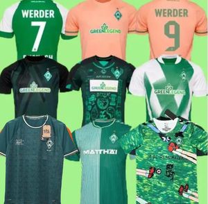 2023 2024 Werder Brême MAILLOT DE FOOTBALL SPÉCIAL Marvin Ducksch Leonardo Bittencourt NOIR VERT 23 24 FRIEDL PIEPER CHEMISES DE FOOTBALL 125 ans