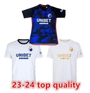 2023/24 FC Copenhague Soccer Jerseys 2023/24 Kit de camisas de fútbol de oro blanco Byens Hold Football Shirt Jersey