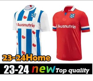 2023/24 Heerenveen Soccer Jerseys à domicile Sports de plein air Jersey version thaïlandaise de haute qualité 2023/24 à domicile Hommes blancs et rouges Chemise de football1