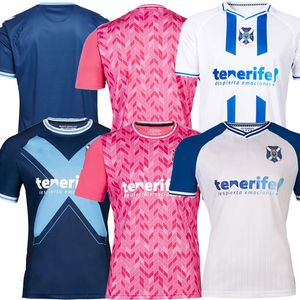 2023 24 Kit d'enfants de maillots de football Tenerife 22 23 Ruben Borja Garces Mo Dauda Michael Shashoua Edad Mellot Enric Gallego Home Away Fans Football Shirts