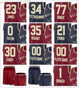 2024 Camisetas de baloncesto All-Star LeBron James Giannis Antetokounmpo Doncic Jokic Lillard Tyrese Haliburton Embiid Jayson Tatum Kevin Durant G i l g e o u s - A l e x a n d e r