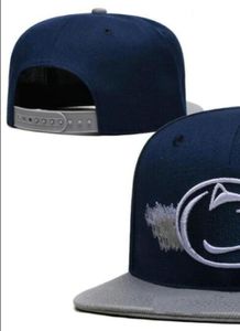 2023 Todo el equipo Fan's USA College Baseball Ajustable Penn State Nittany Sombrero en el campo Orden de mezcla Tamaño Cerrado Bill plano Base Ball Snapback Caps Bone Chapeau A0