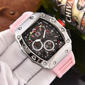 2023 Business Luxury Fashion montre un mouvement de quartz multifonctionnel Small Three Watch Watch Electroplate Alloy Bright Shell Wine Cask Watch R