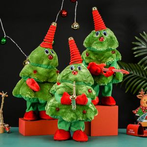 2023 L'arbre de jouet en peluche électrique de Noël peut chanter et danser pour les jouets de cadeaux de Noël