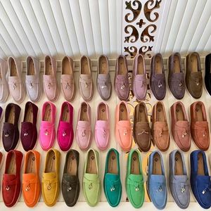 Chaussures plates en daim classiques One Step pour femmes, marque de luxe, décontractées, simples, paresseuses, pour Couple, Lefu, 34-45, 2023