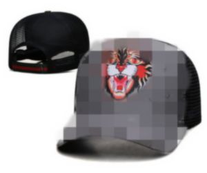 2023 Capas de pico de alta calidad cl￡sica Snake Tiger Luxurys Mens Dise￱adores para mujeres Cat Men Baseball Fashion Fomen Sun Hats Barrel Cap H8